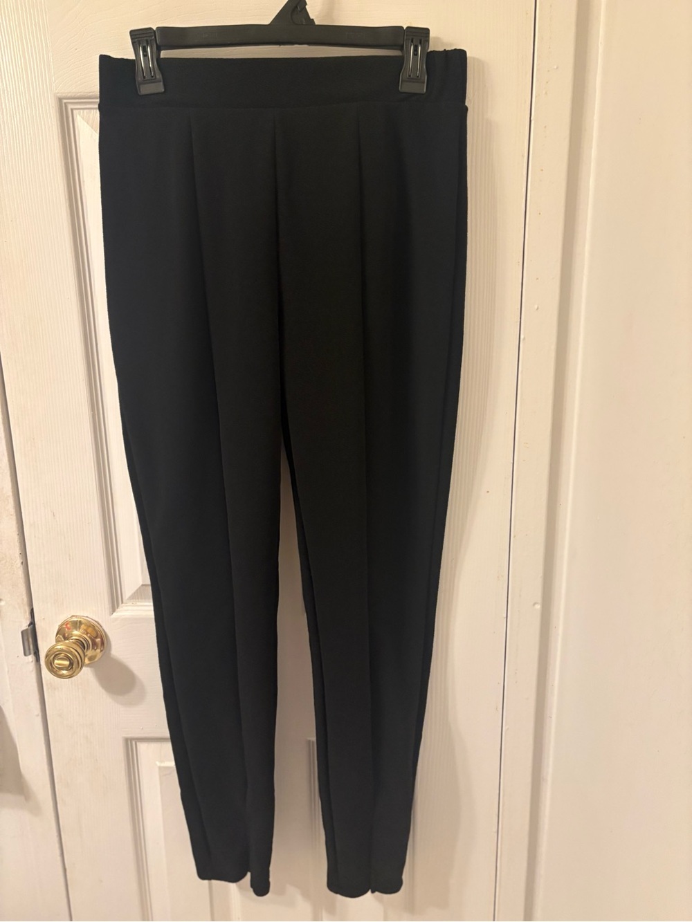 SHEIN Black Skinny Pull-On Pants